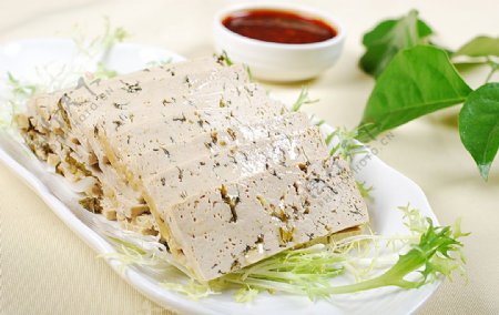 豫菜沾汁汉中菜豆腐图片