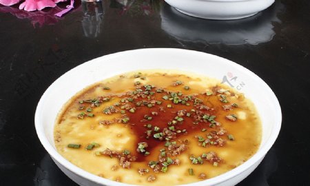 北京菜豉油水蒸蛋图片