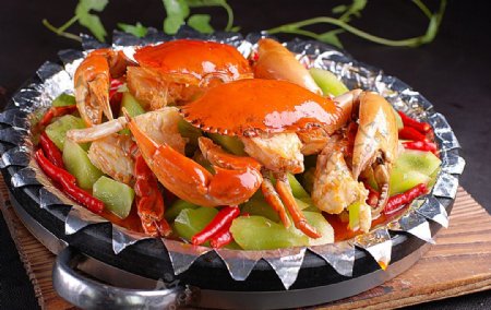 湘菜鲜椒肉蟹图片