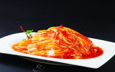 淮扬菜韩式泡菜图片