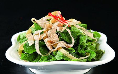 浙菜食香豆筋图片