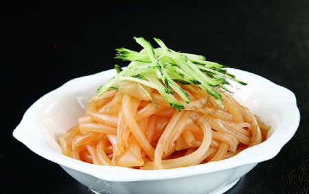 浙菜蒜香绿豆皮图片