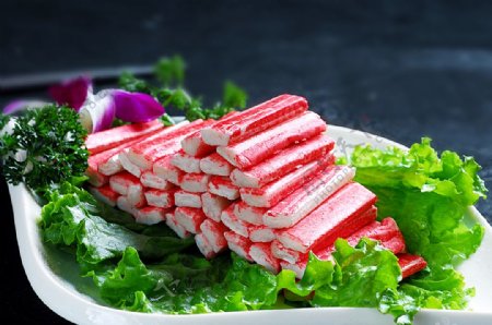 日韩料理荤菜蟹肉图片