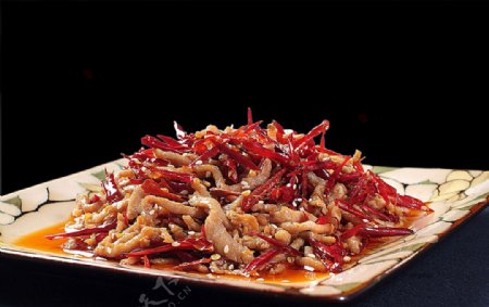川菜干海椒肉丝图片