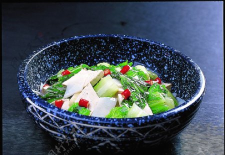 川菜湘菜小白菜炖豆腐图片