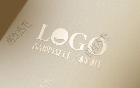 LOGO皮革样机图片