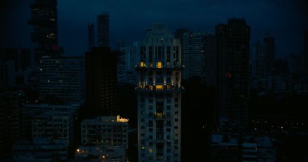 城市夜景灯光大楼建筑图片